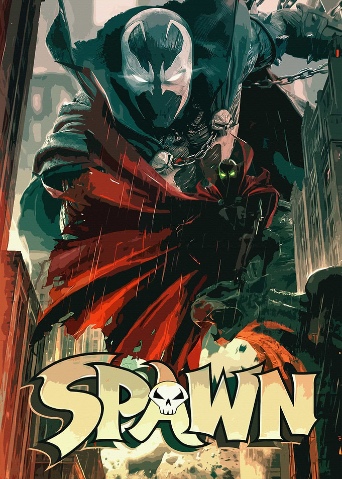 Spawn Comic Book Cover Art