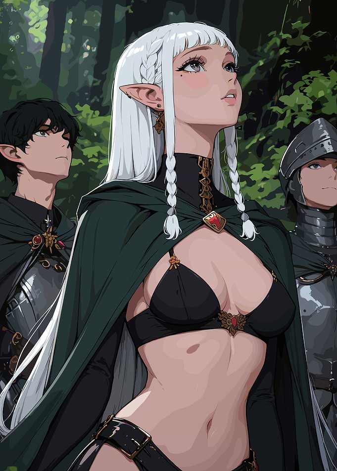 Fantasy Elves in Forest Armor