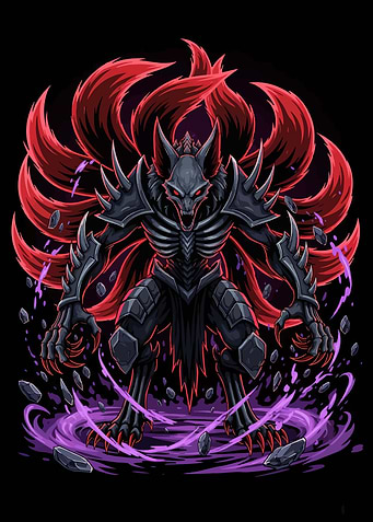 Nine-Tailed Fox Demon Warrior