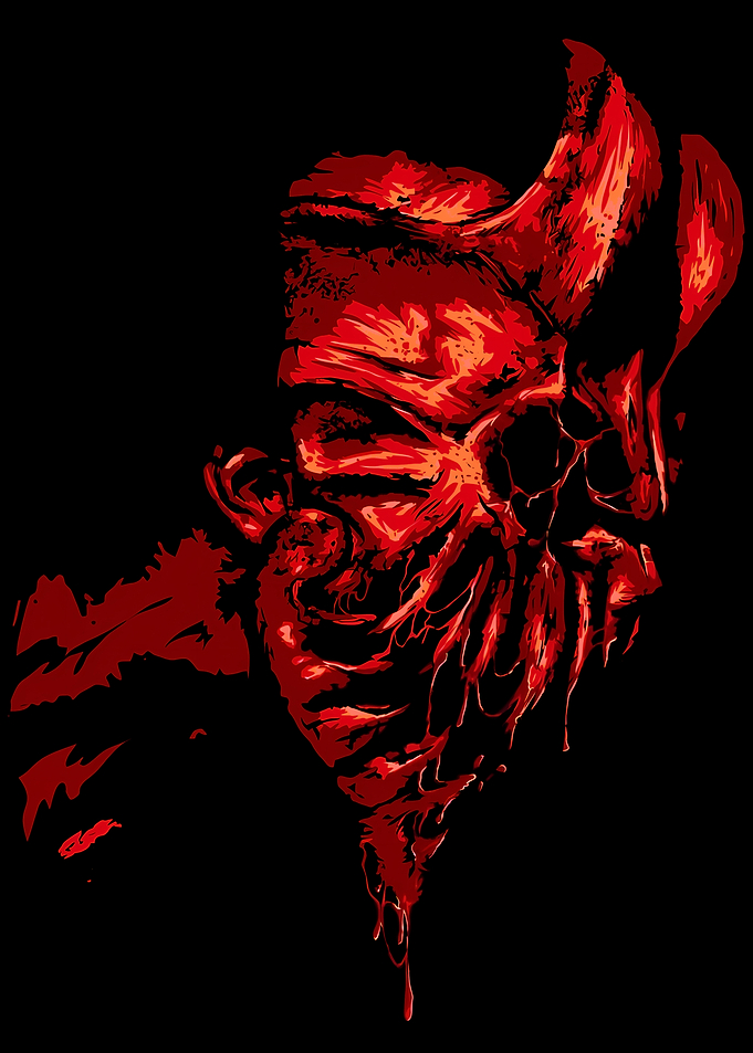 Demonic Skull with Horns