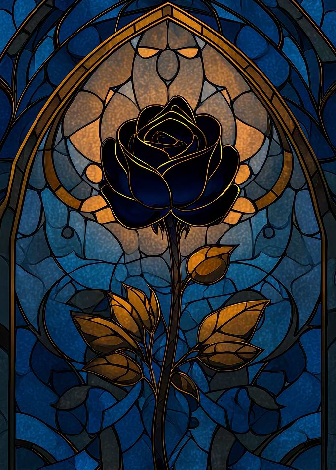 Stained Glass Rose Window