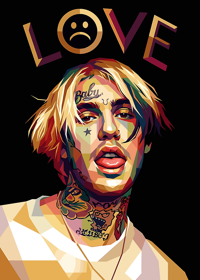 Lil Peep Pop Art Portrait