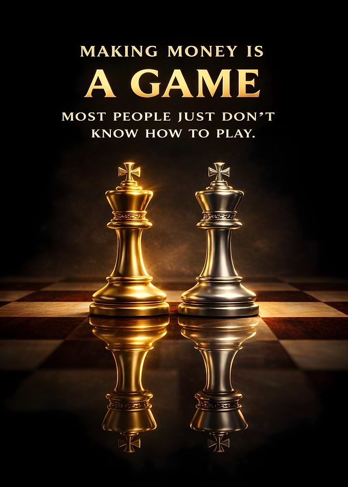 Chess Kings and Motivational Quote