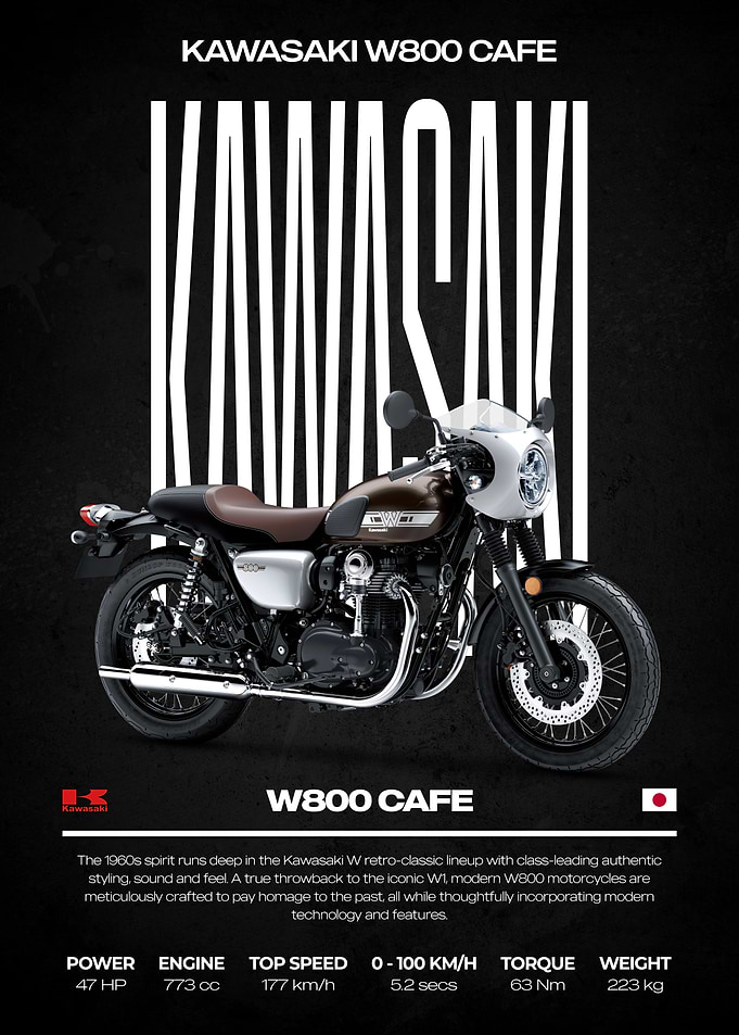 Kawasaki W800 Cafe Motorcycle