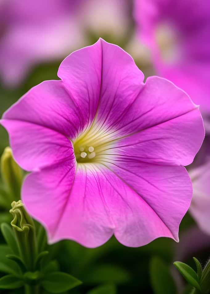 Close-up of a Pink Petunia Flower