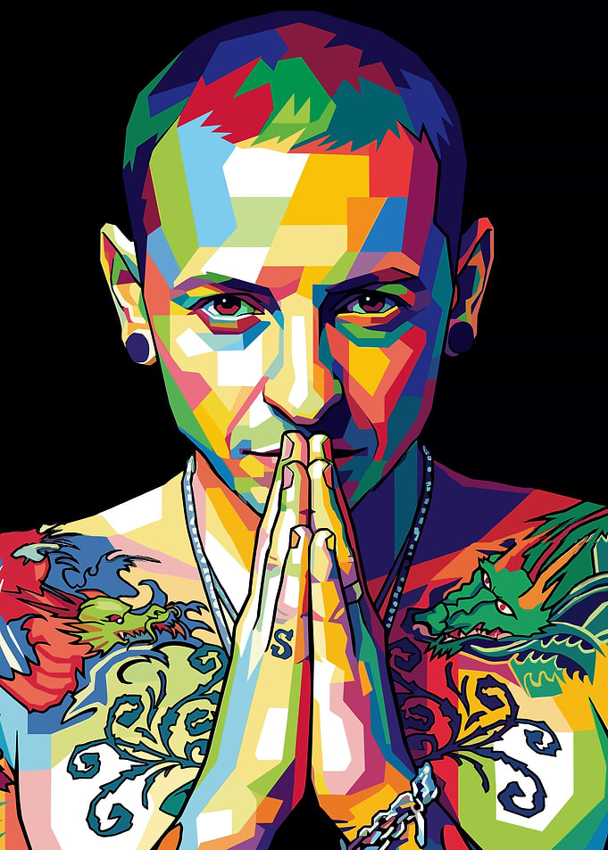 Chester Bennington Pop Art Portrait