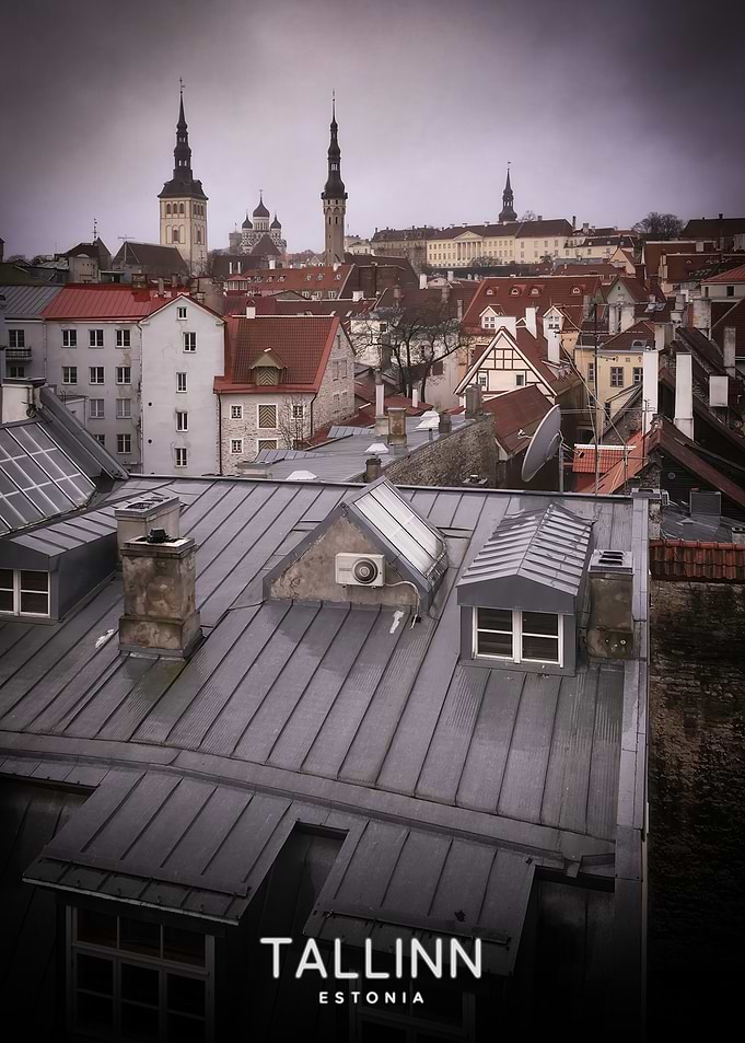 Tallinn Estonia Rooftops