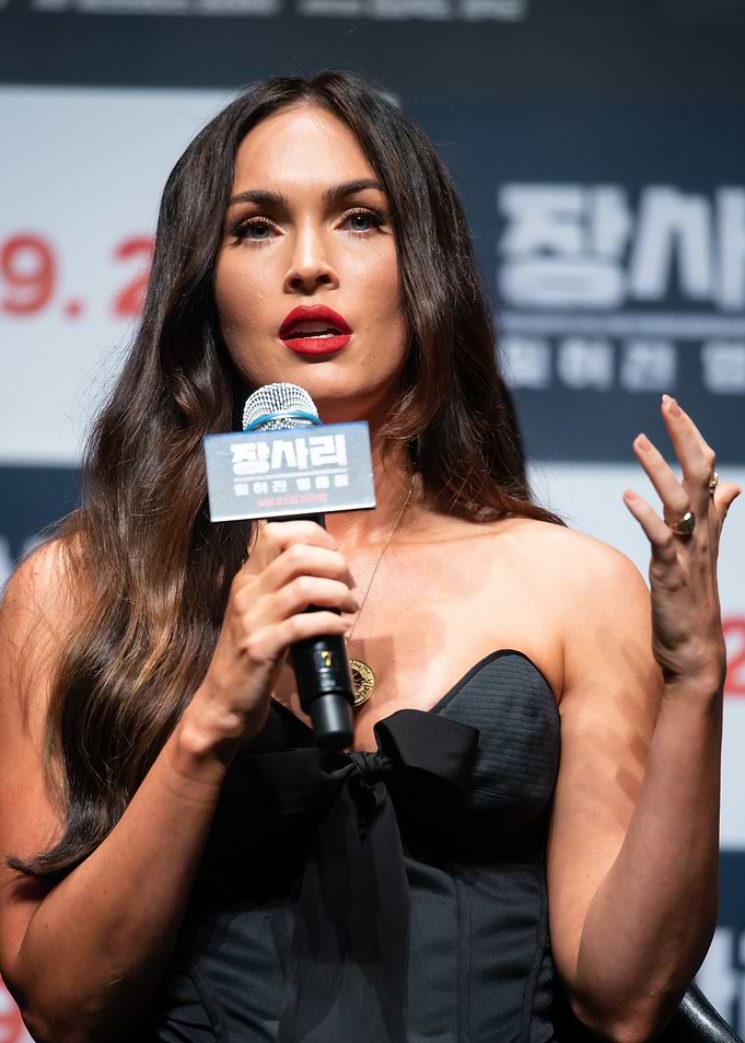 Megan Fox at a Press Conference