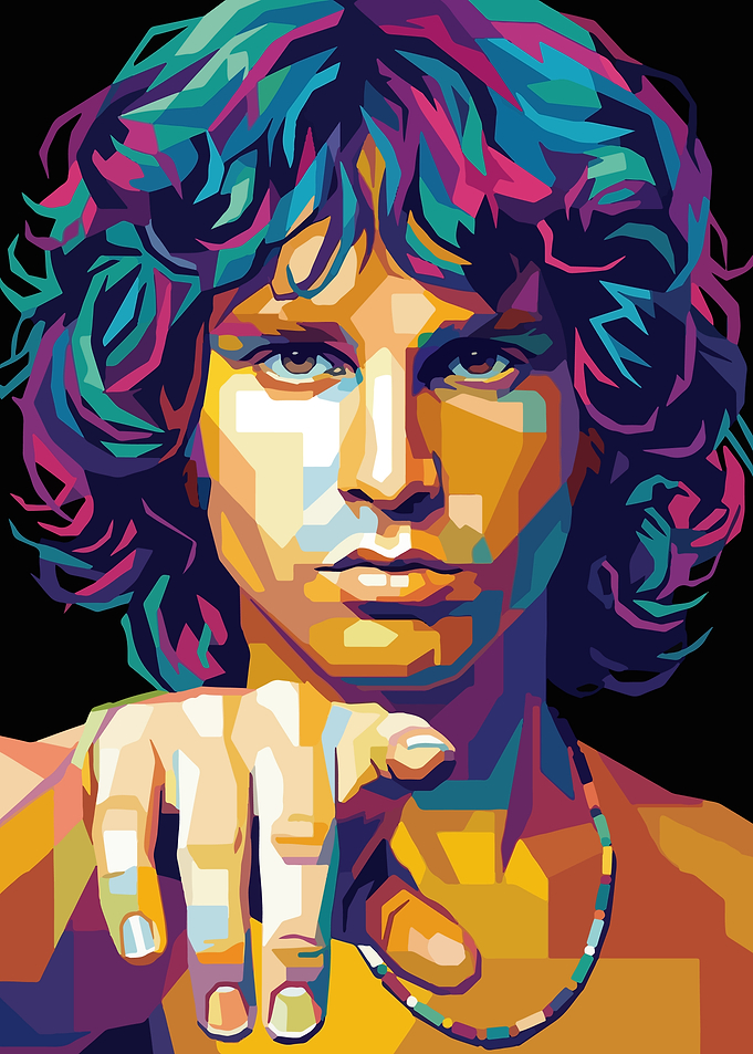 Jim Morrison Pop Art Portrait