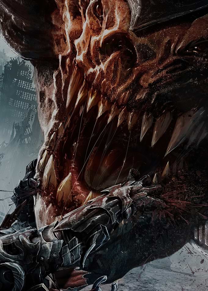 Demonic Creature with Sharp Teeth