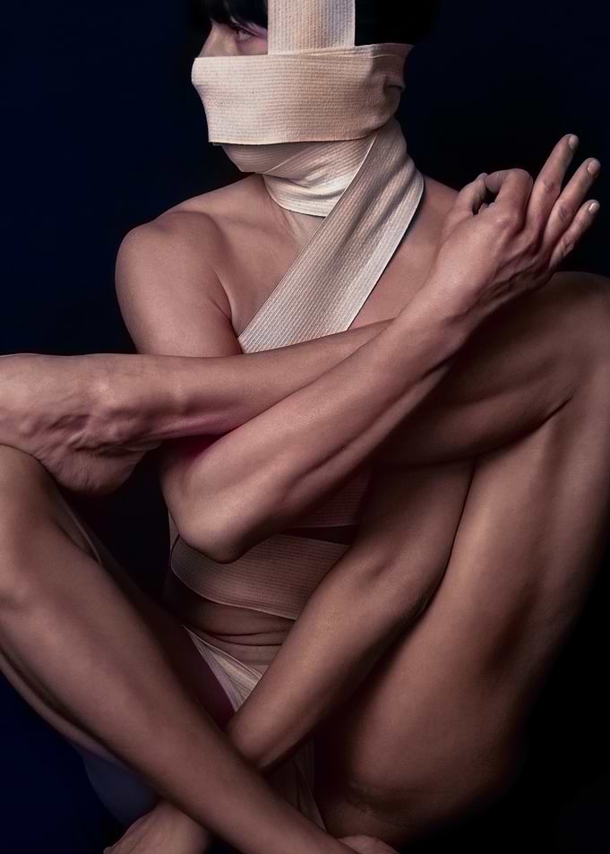 Person Wrapped in Bandages