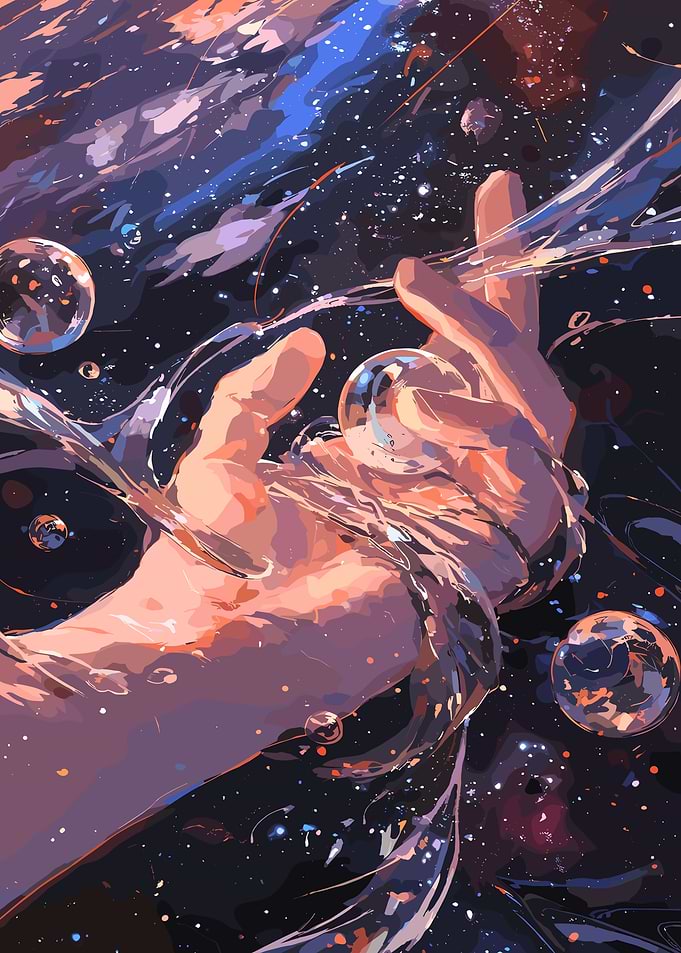 Hand in Cosmic Water