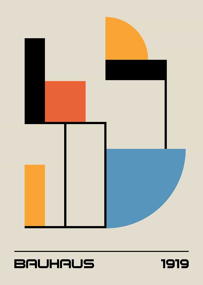 Bauhaus 1919 Abstract Geometric Art