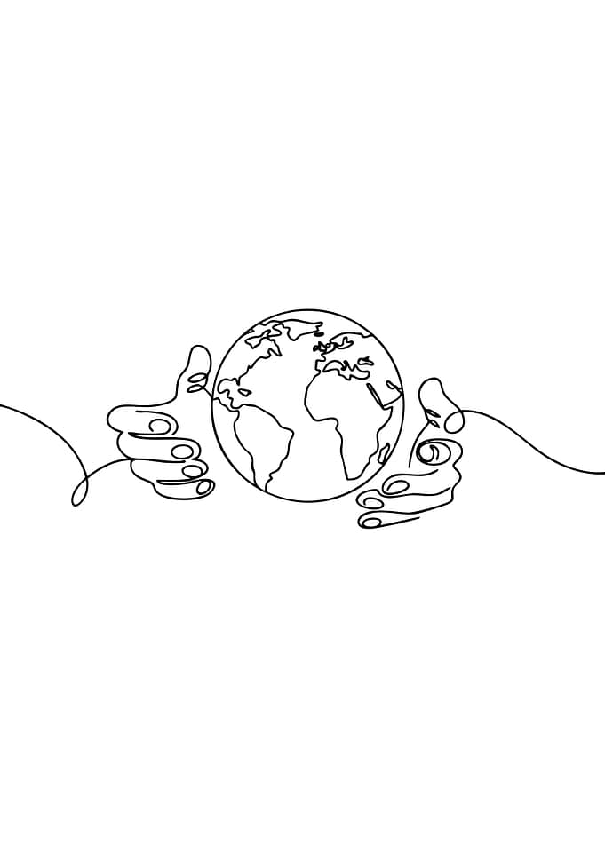Hands Holding the Earth