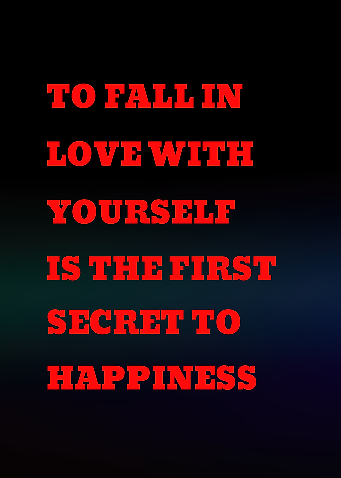 Inspirational quote about self-love