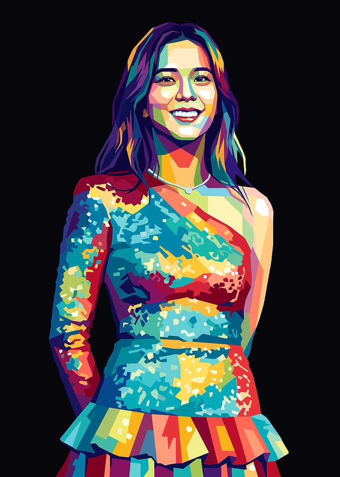 Colorful Portrait of a Jisoo BLACKPINK