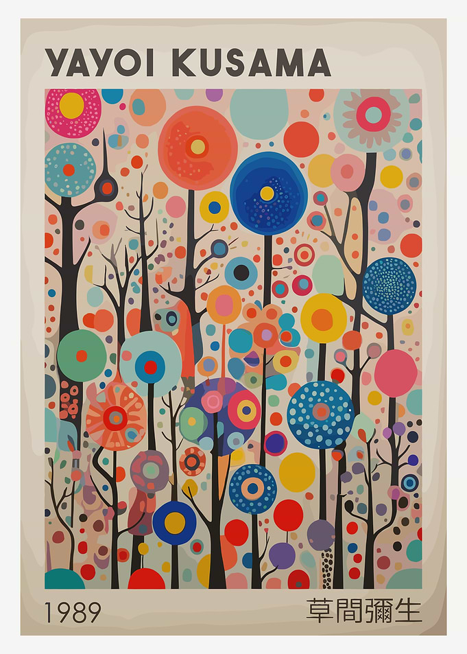 Yayoi Kusama 1989 Poster