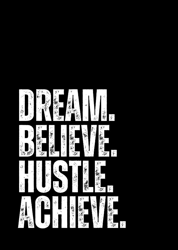Motivational Text Art