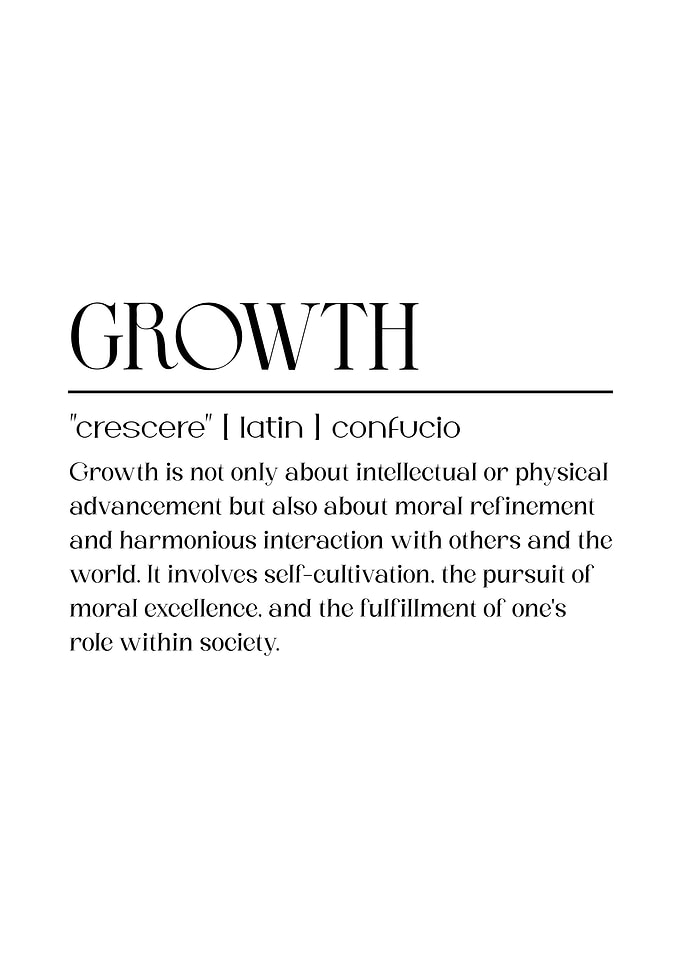 Growth Definition white background