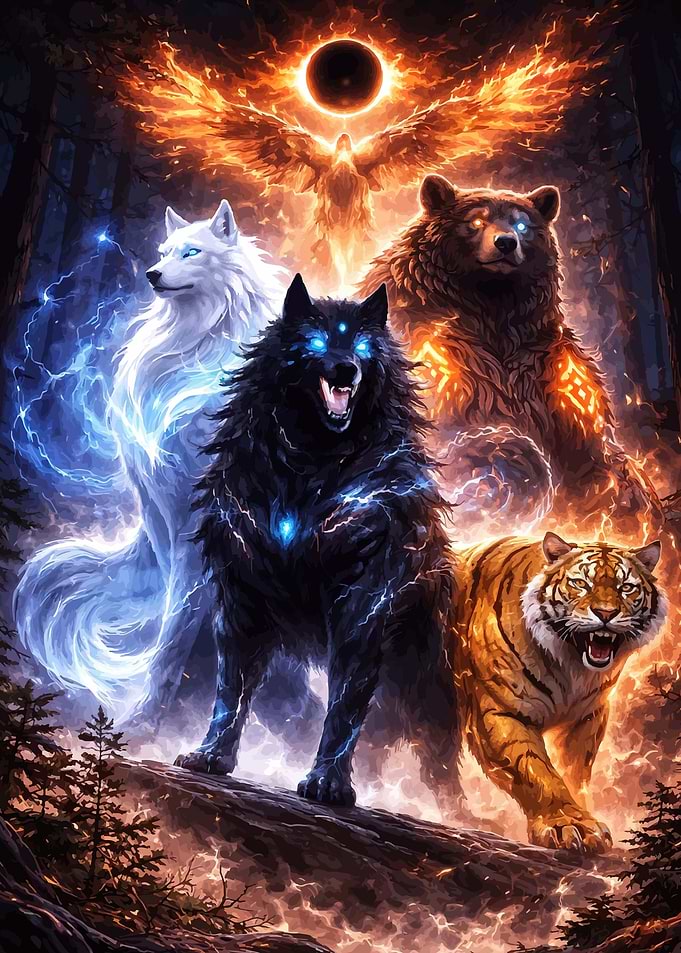 Mythical Beasts Under Eclipse