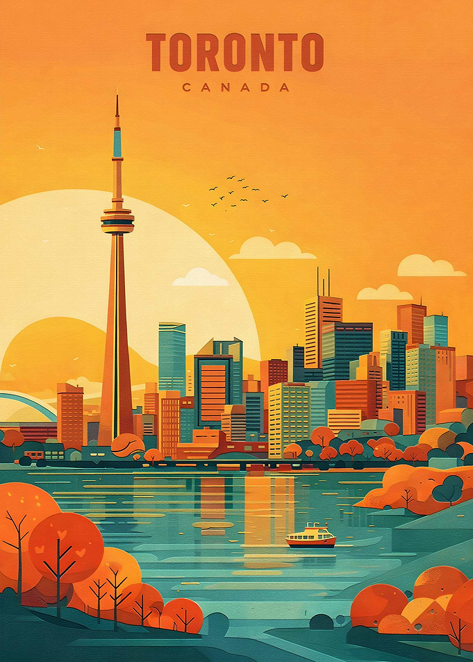 Toronto Skyline at Sunset