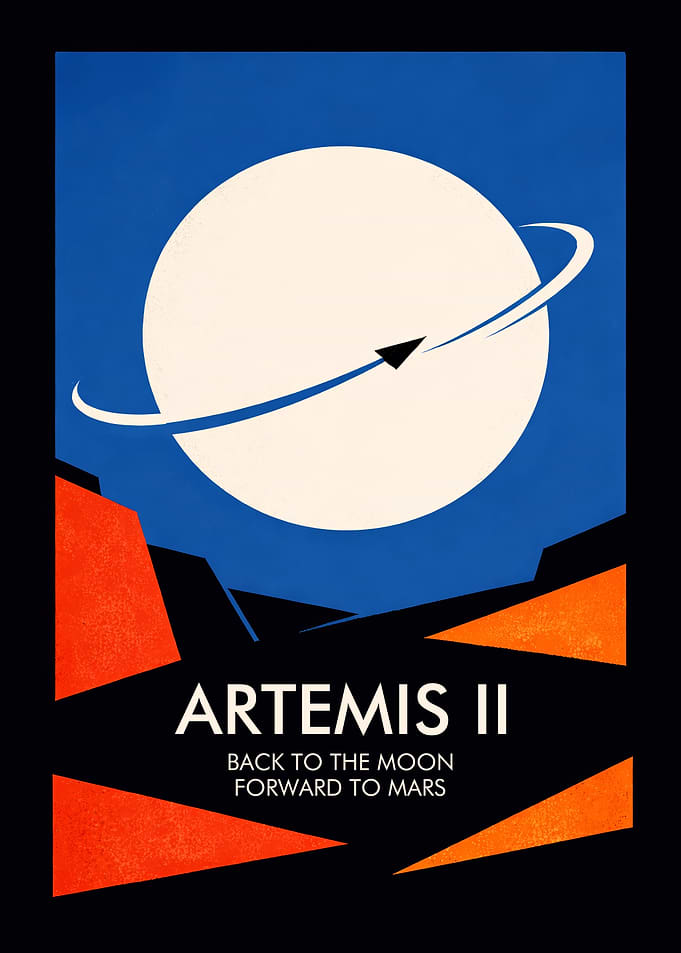 Artemis II Space Mission Poster