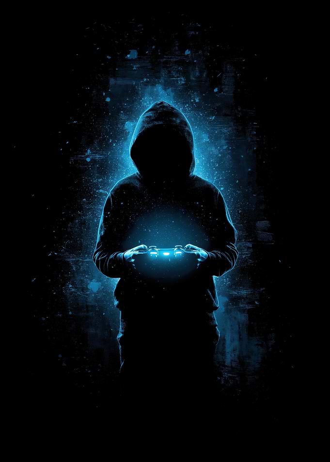 The Player – Neon Shadow Gamer