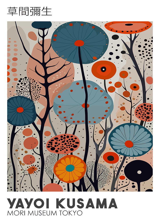 Yayoi Kusama Exhibition Poster
