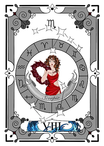 Scorpio Zodiac Card