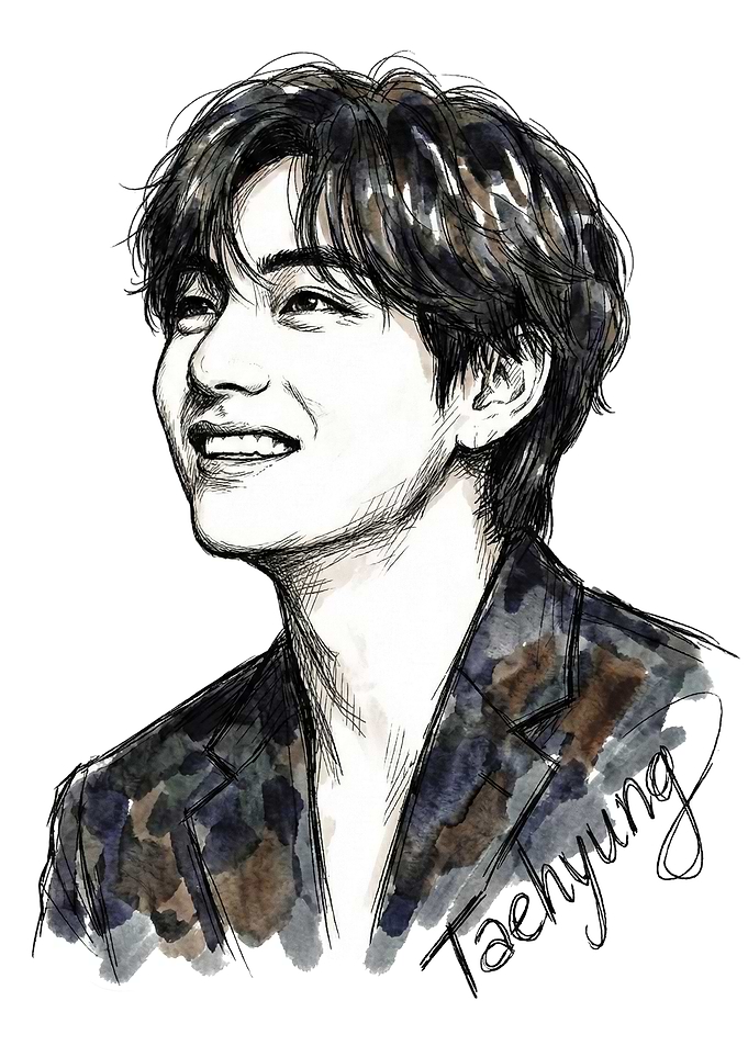Taehyung Portrait Sketch