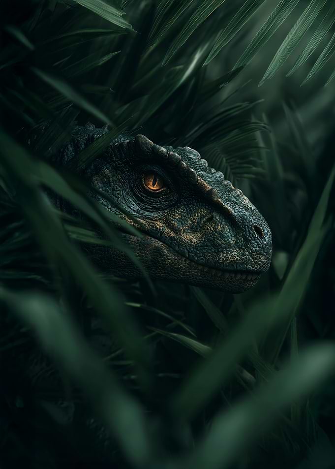 Dinosaur in Lush Greenery