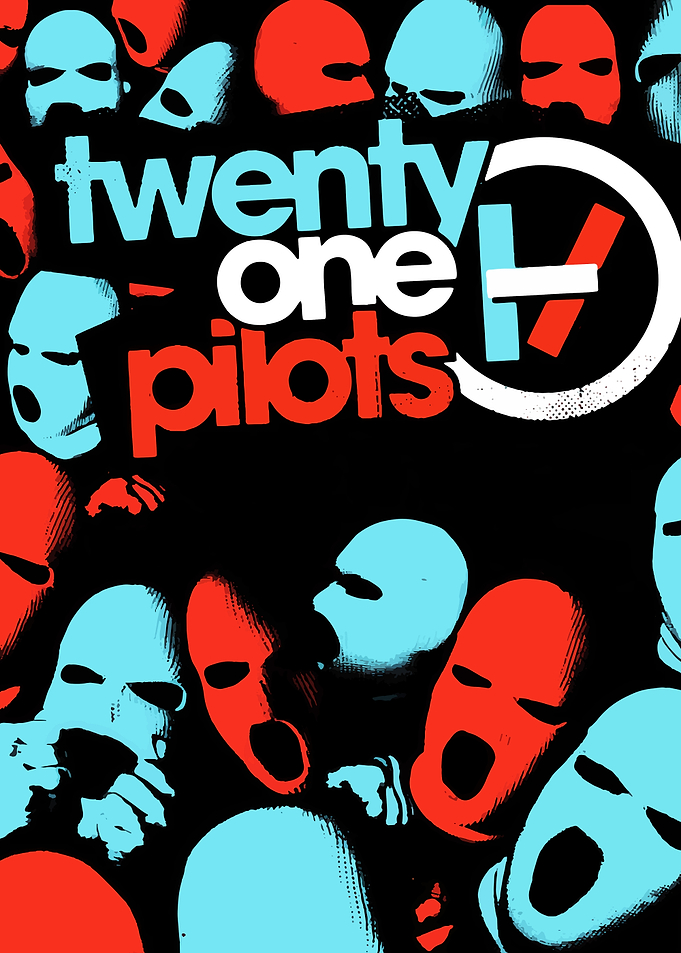 Twenty One Pilots Band Logo and Masks