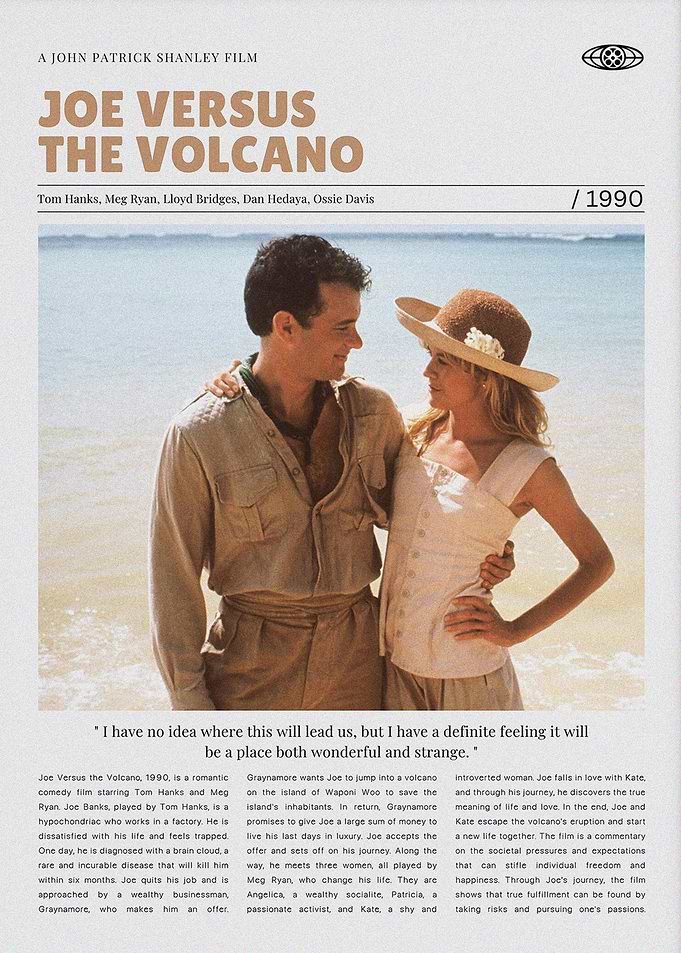 Joe Versus the Volcano Movie Poster