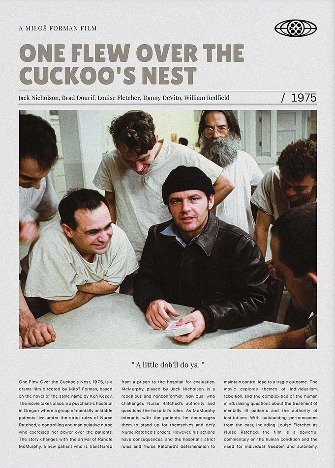 One Flew Over the Cuckoo's Nest Movie Poster