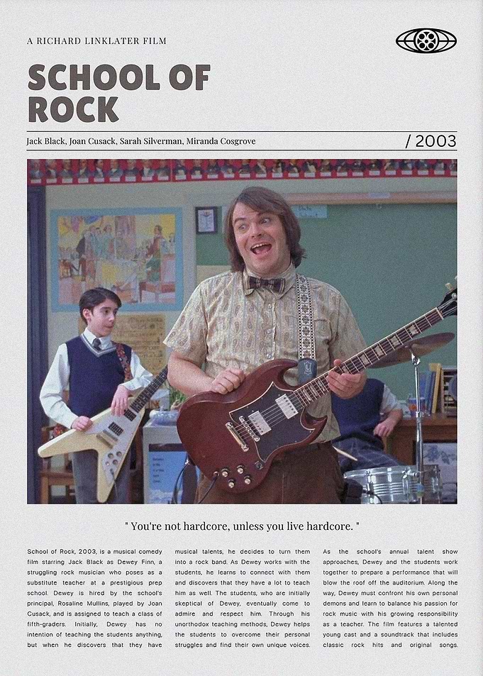 School of Rock Movie Poster