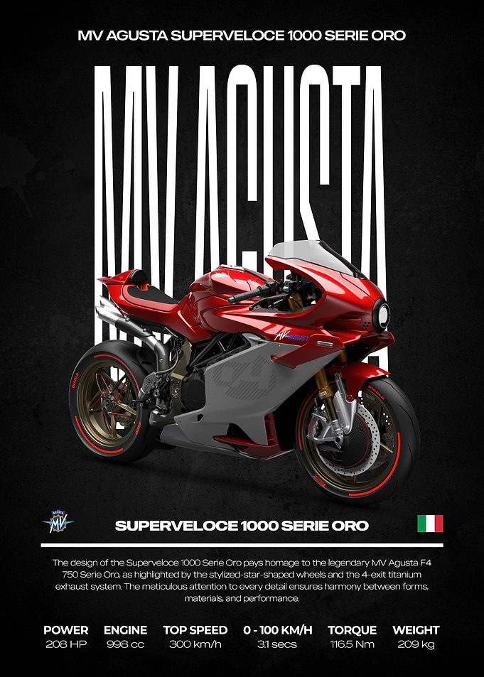 MV Agusta Superveloce 1000 Serie Oro Motorcycle
