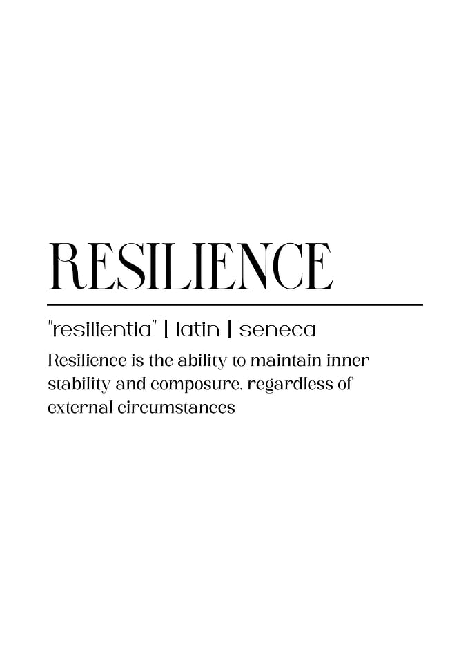 Resilience Definition white background