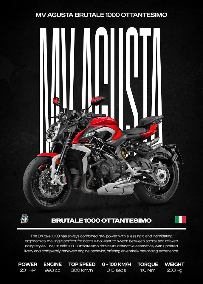 MV Agusta Brutale 1000 Ottantesimo Motorcycle
