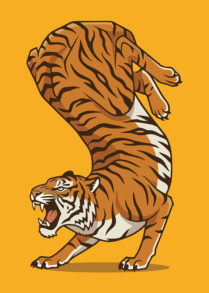Aggressive Tiger