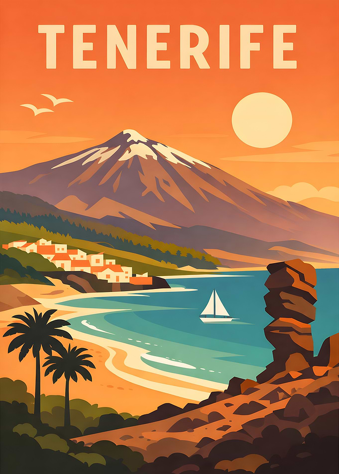 Tenerife Travel Poster