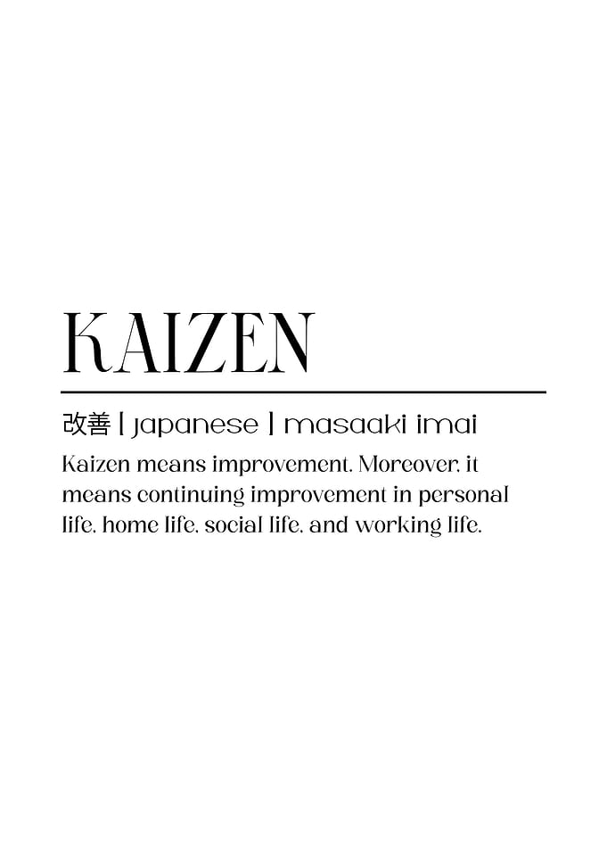 Kaizen Definition white background