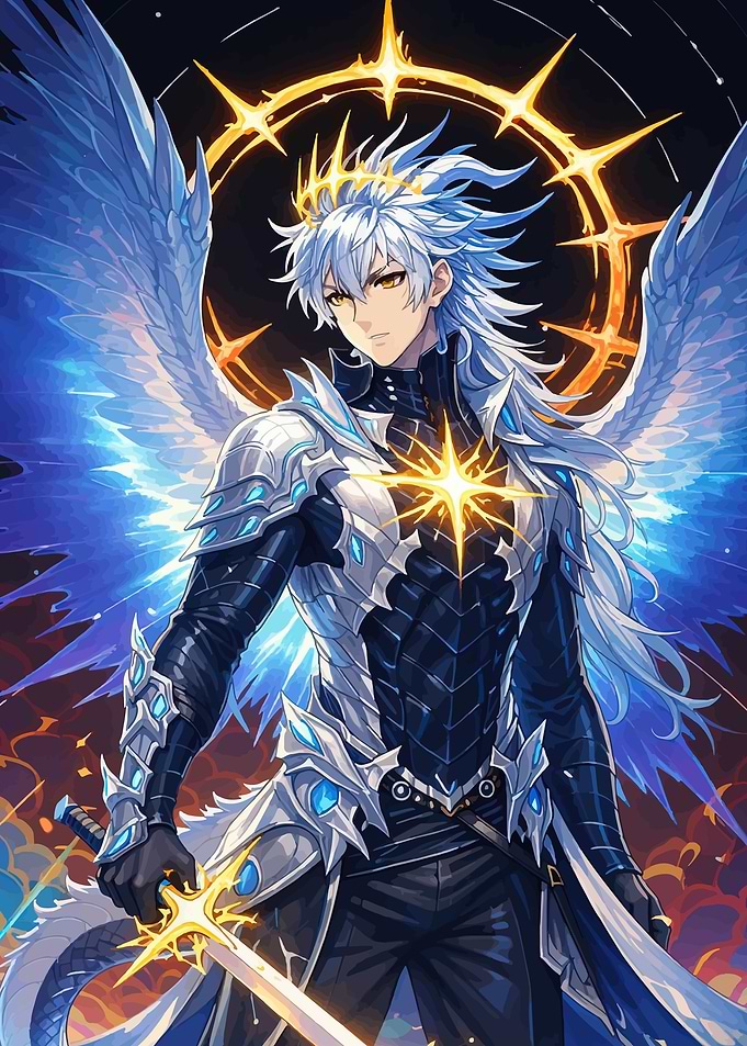 Anime Angel Warrior with Sword