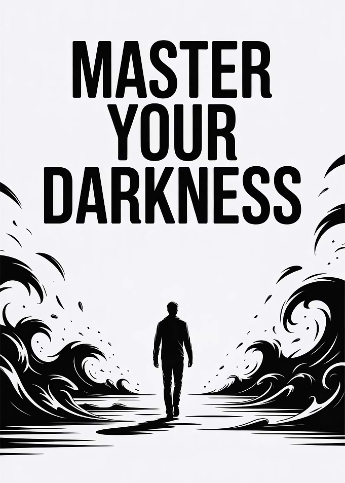 Master Your Darkness Motivational Poster