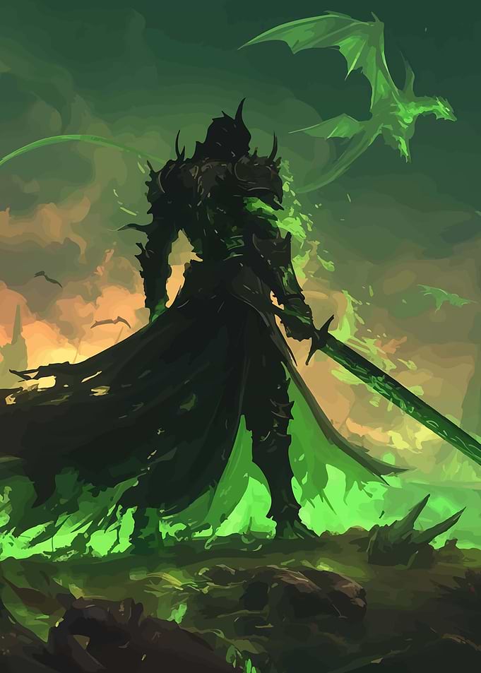 Dark Knight and Green Dragons