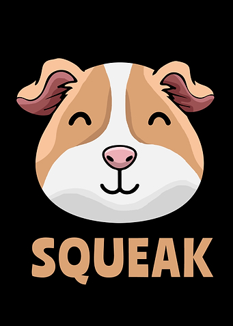 Cute Guinea Pig Face Squeak Kids Kawaii Guinea Pig