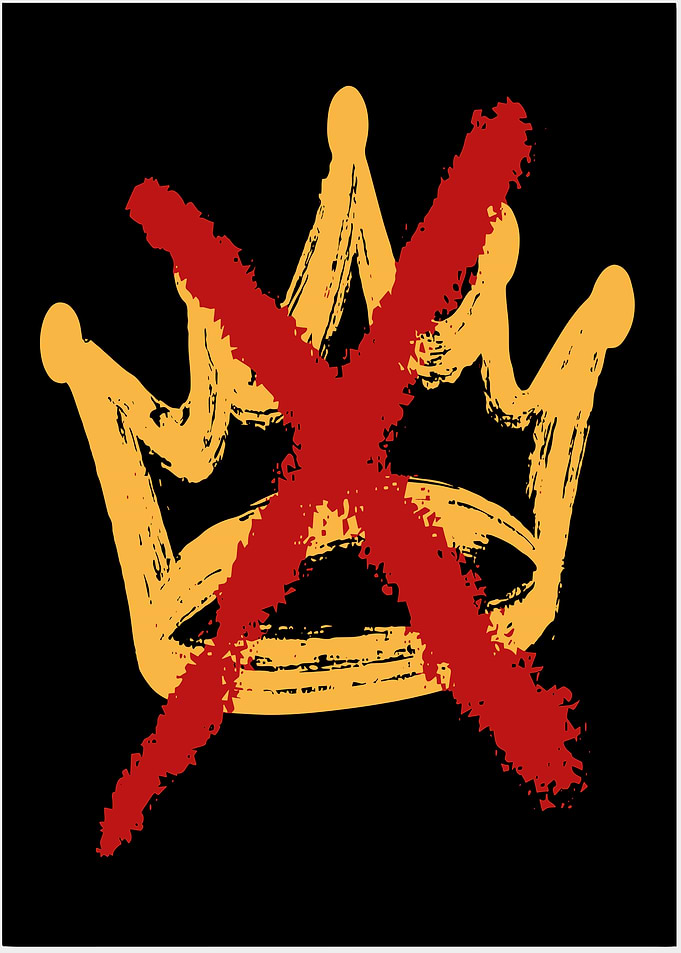 Crown with Red X Mark
