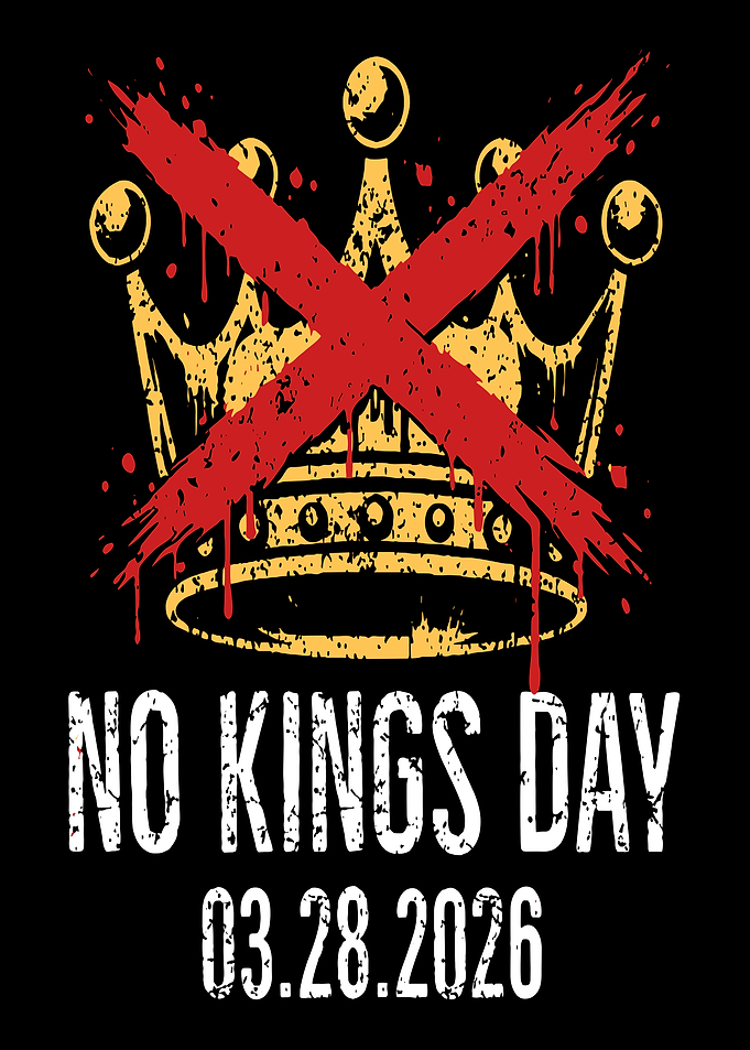 No Kings Day Crown Graphic