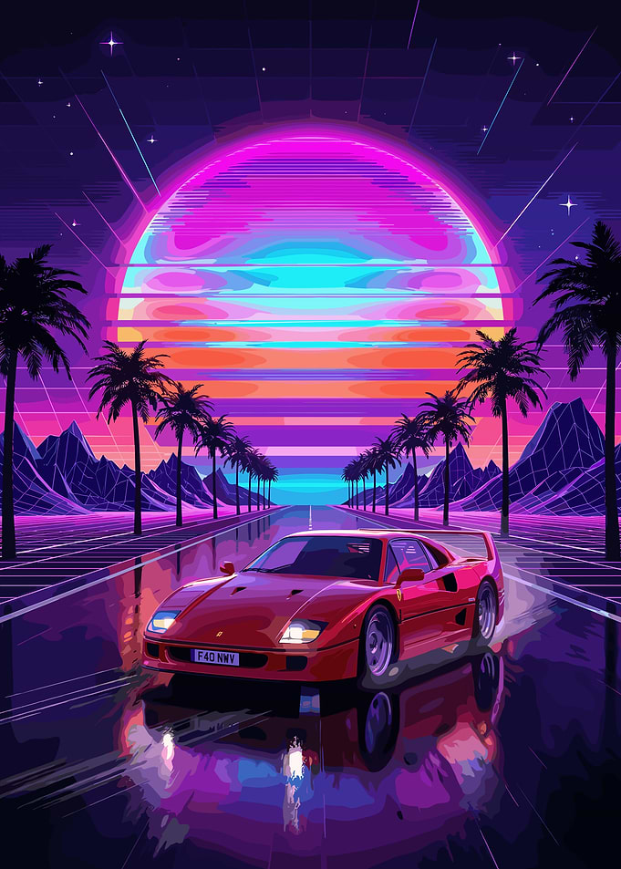 Retro Sunset Drive