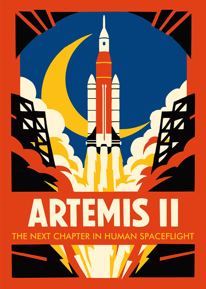 Artemis II Rocket Launch Poster