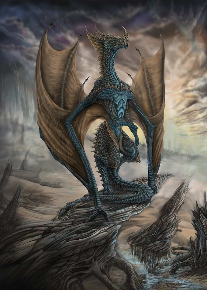 Serene Blue Dragon